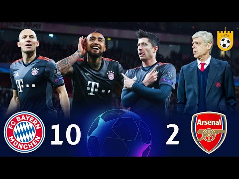 Bayern humiliates Arsenal with ten goals 💀 A historic scandal 💥😱 -- (Bayern Munich 10 - 2 Arsenal) 🎥