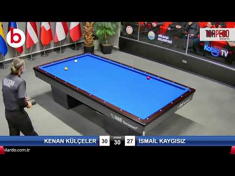 KENAN KÜLÇELER & İSMAİL KAYGISIZ Bilardo Maçı - 2022 ERKEKLER 1.ETAP-4.TUR