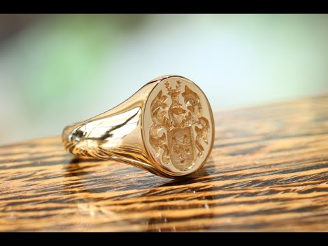 Handcrafting a solid gold signet ring in our jewellery workshop