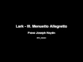 Franz Joseph Haydn - Lark - III. Menuetto Allegretto