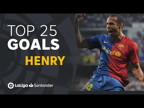 TOP 25 GOALS Thierry Henry in LaLiga Santander