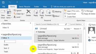 How to create new folder in Outlook