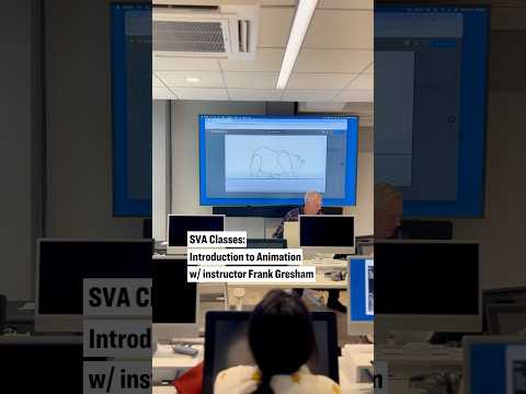 Take a peek into Frank’s BFA #animation #class ! #animator #artschool #artcollege #artclass #svanyc