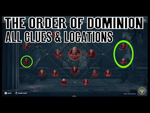 Assassin's Creed Odyssey: Ancients in the Order of Dominion - All Clues & Locations