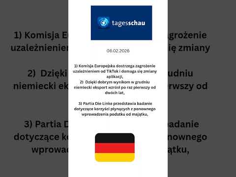 Niemiecki dziennik telewizyjny @tagesschau 6 lutego