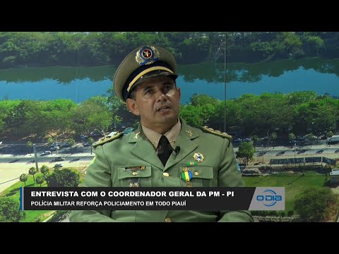 Jacks Galvão (Coordenador Geral da PMPI) aborda reforço de policiamento no Estado 21 04 2023