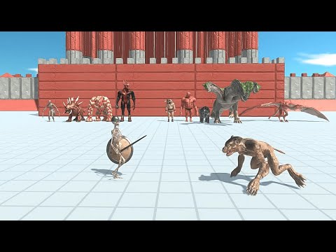 INFERNAL TEAM vs FANTASY TEAM Tournament - Animal Revolt Battle Simulator