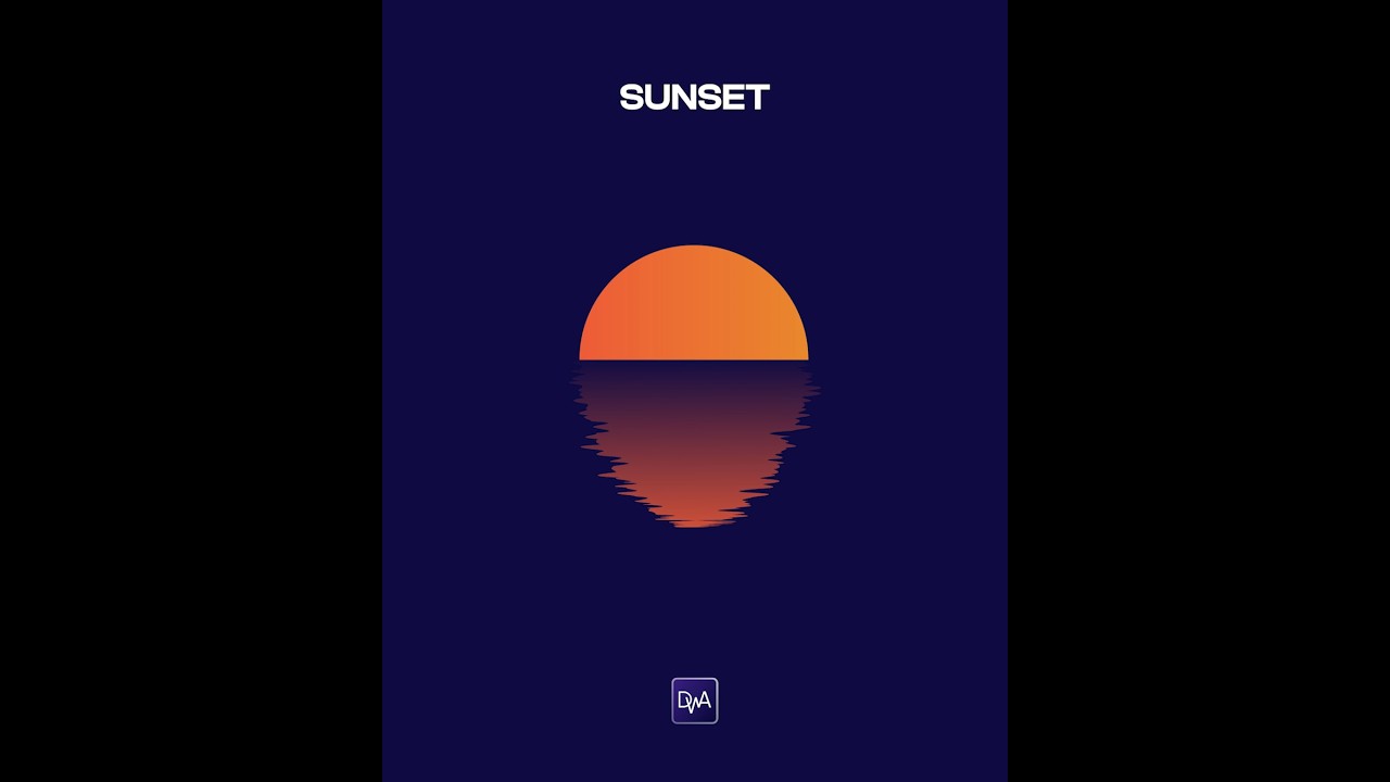 Create Sunset Reflection - Adobe illustrator Tutorial