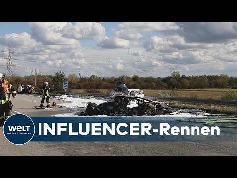 WELT THEMA: Illegales Autorennen auf A66 - Unbeteiligte Frau verbrennt bei Unfall