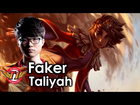 SKT Faker as Taliyah vs Lux mid S7 Ranked gameplay