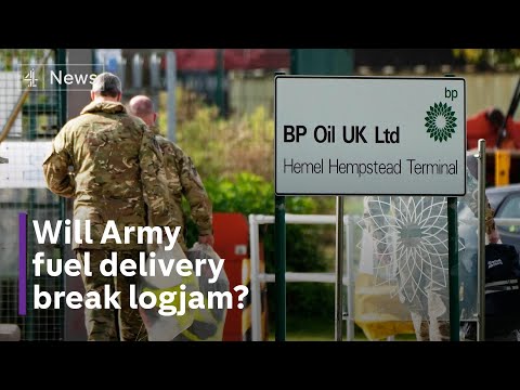 Army delivering fuel to petrol stations