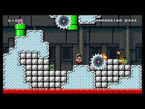 •Lethal Sawmill Castle!• by connor ~ SUPER MARIO MAKER ~ NO COMMENTARY 1bf