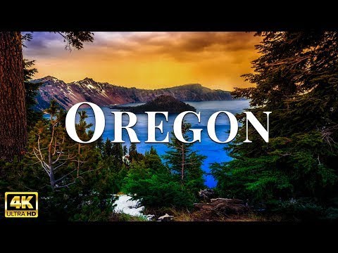 FLYING OVER OREGON 4K UHD   Calming Music With Stunning Natural Landscape Videos For Stress Relief