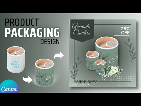 Product Label Design Advertisement Poster in Canva Beverage Branding Tutorial