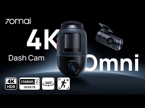 Xiaomi 70mai Dash Cam Omni X800 with RC14 Rear cam + SD 128GB Black
