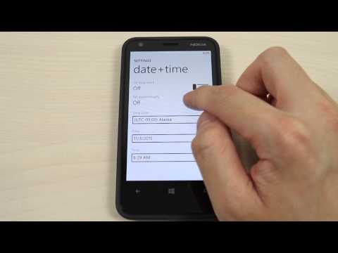 comment regler l'heure sur nokia lumia 520