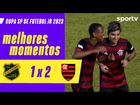 Gols e lances de XV de Jaú x Flamengo