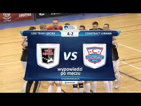 Statscore Futsal Ekstraklasa Team Lębork - Constract Lubawa 4:2 wywiady pomeczowe