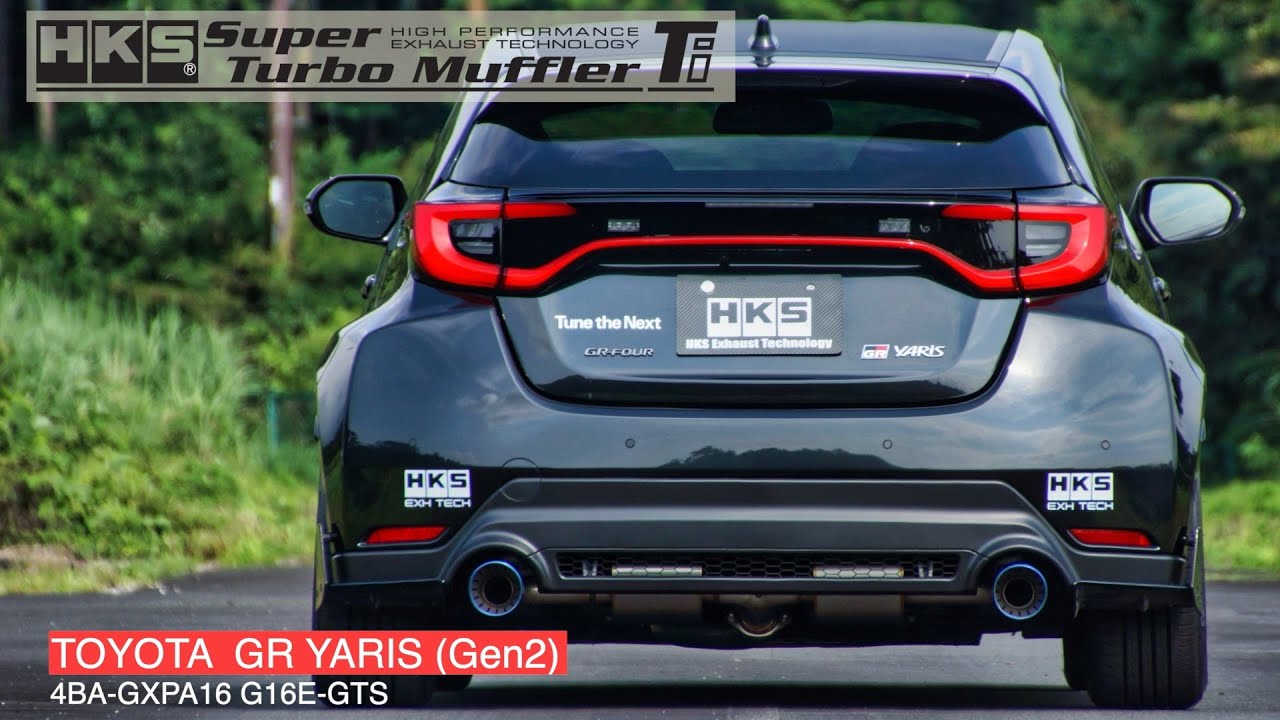TOYOTA GR YARIS (Gen2) 4BA-GXPA16 G16E-GTS  HKS Super Turbo Muffler Ti