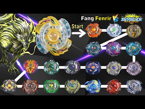 Beyblade Burst X【Fang Fenrir VS ALL Season1】 Marathon Battle  ベイブレードバースト X 베이블레이드 버스트 X