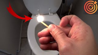 THIS is why you should LIGHT A MATCH around your TOILET!