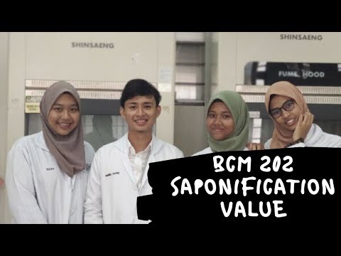 #BCM202- SAPONIFICATIONS VALUE