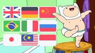 Adventure Time - Dancing Baby Finn Song In Various Languages