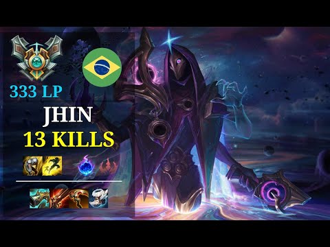 Jhin Mid vs LeBlanc - 13 kills - Mestredaspinks BR Grandmaster (333 LP) Patch 11.5