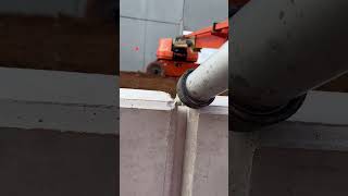 Caulking precast panel joint #commercial #construction #satisfying