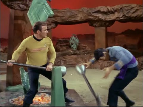 Captain Kirk and Mr. Spock Fight