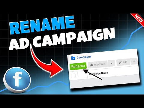 How To Rename A Facebook Ad Campaign - New Update