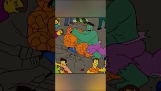 O HULK SALVA SPRINGFIELD #simpsons