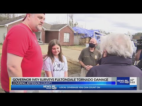 VIDEO: Gov. Ivey tours Fultondale tornado damage as search and rescue operations continue