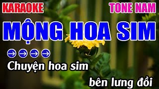 Mộng Hoa Sim Karaoke Tone Nam Karaoke 9999 - Beat Mới 