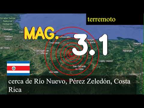 😱🚨  Terremoto cerca de Río Nuevo, Pérez Zeledón, Costa Rica actualizaciones en vivo hoy: Terremoto d