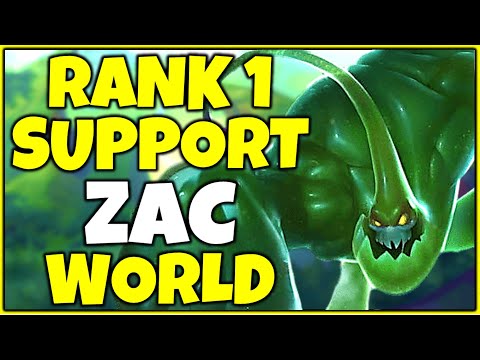 THIS IS WHY I'M THE RANK 1 ZAC SUPPORT IN THE WORLD - League of Legends