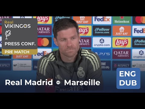 Real Madrid vs Marseille - English Dub UCL Pre-Match Press Conference Xabi Alonso 2025