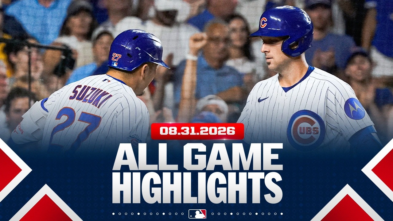 Highlights from ALL GAMES on 8/31 (Cubs hit 9 HOME RUNS and MORE!)