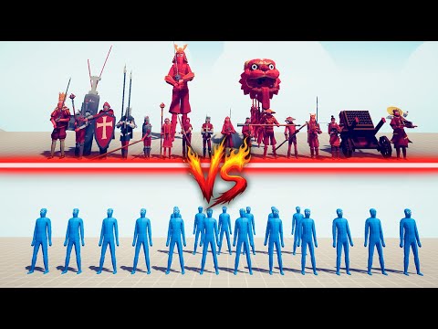 DYNASTY TEAM + MEDIEVAL TEAM vs RANDOM UNITS TEAM - Totally Accurate Battle Simulator | TABS