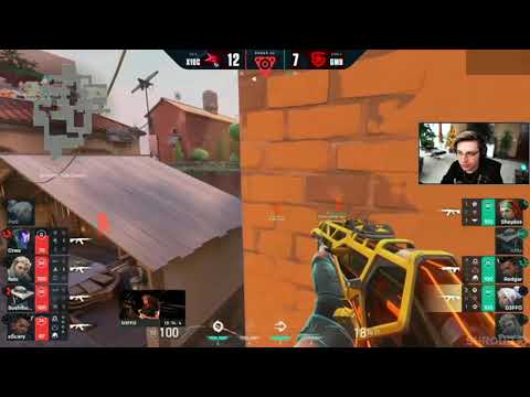 shroud Reacts to X10 Crews win Map 2 Against Gambit in Valorant Champions: Berlin | X10 vs GAMBIT