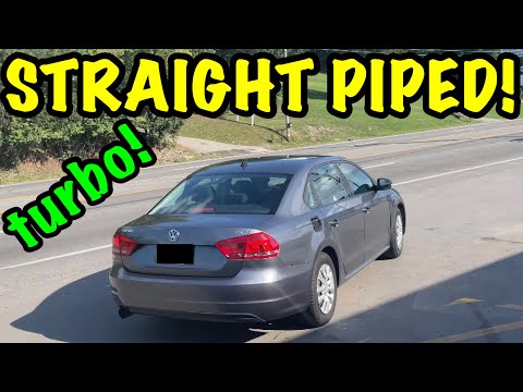 Wahnsinniger Straight Piped-Auspuffsound des VW Passat TSI 2015 | Kaltstart, Drehzahl und Fahrver...