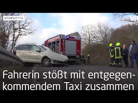 Zwei Schwerverletzte nach Frontalcrash bei Hünstetten