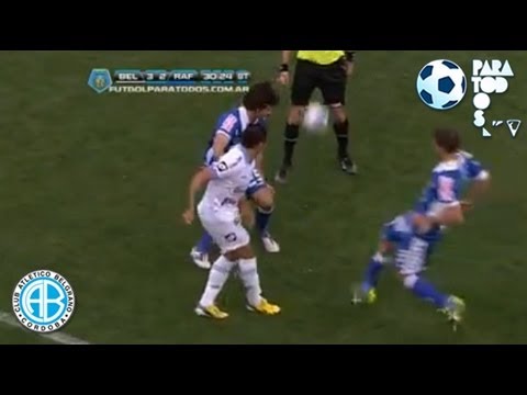 Asistencia de lujo. Belgrano 3 - Rafaela 2. Fecha 5. Torneo Inicial 2013. Fútbol Para Todos