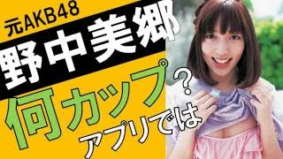 野中美郷のカップ数をアプリで測定したら？スリーサイズ暴露？
