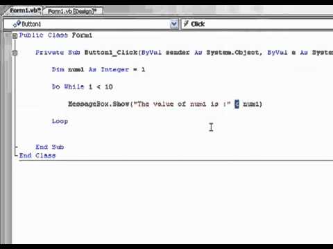 YouTube   VB NET Tutorial 16   Do While Visual Basic 2008 2010