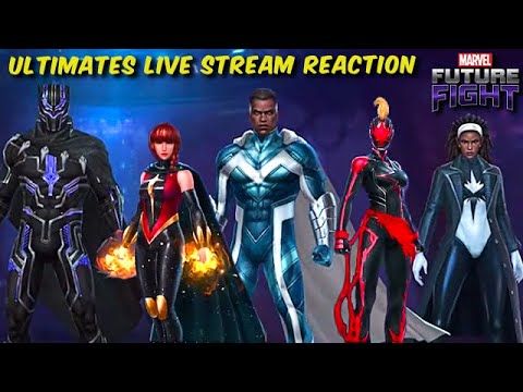 ULTIMATES Update Live Stream REACTION!! EVIL Captain Marvel - Marvel Future Fight