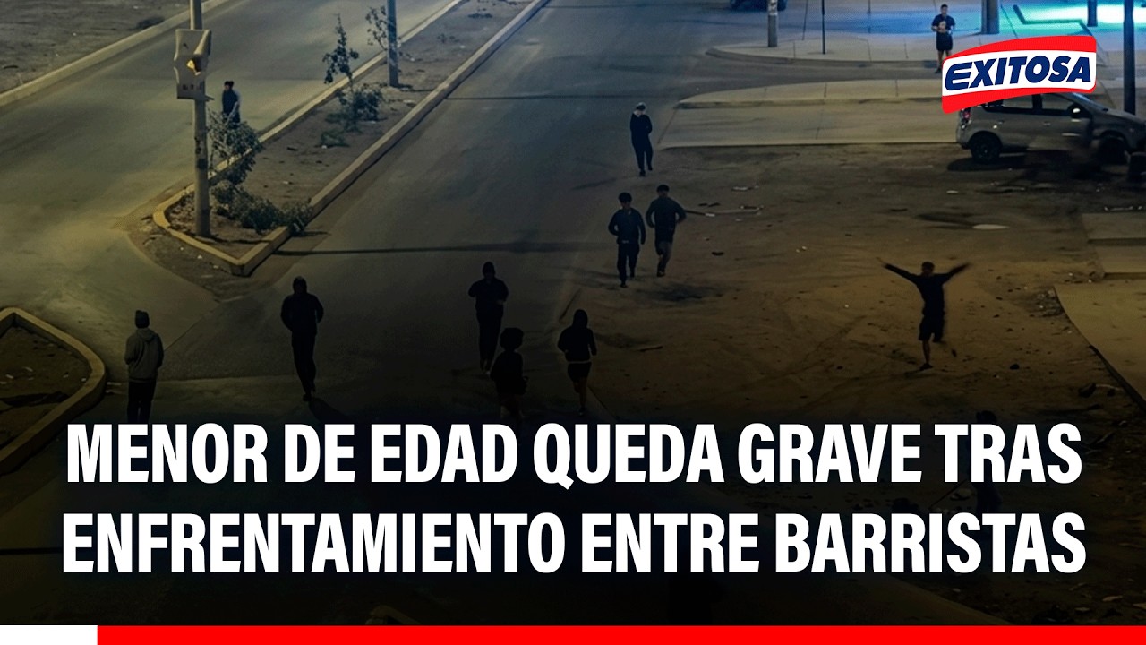 🔴🔵 SMP: Menor de edad queda gravemente herido durante enfrentamiento entre barristas