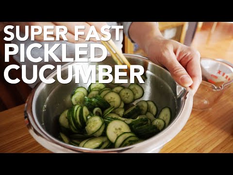 Concombre mariné asiatique