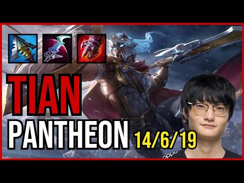 TIAN - PANTHEON vs. GRAVES Jungle | KR GRANDMASTER | PATCH 10.25
