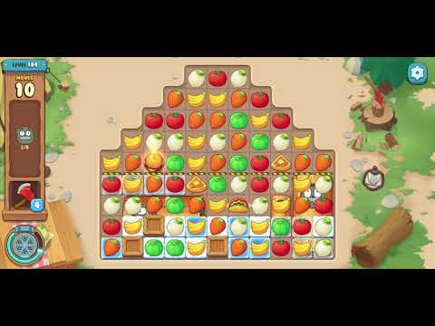 We Bare Bears Match3 Repairs Level 184 - No Boosters